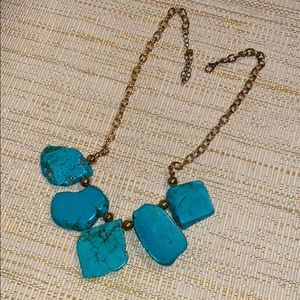 Turquoise stone necklace